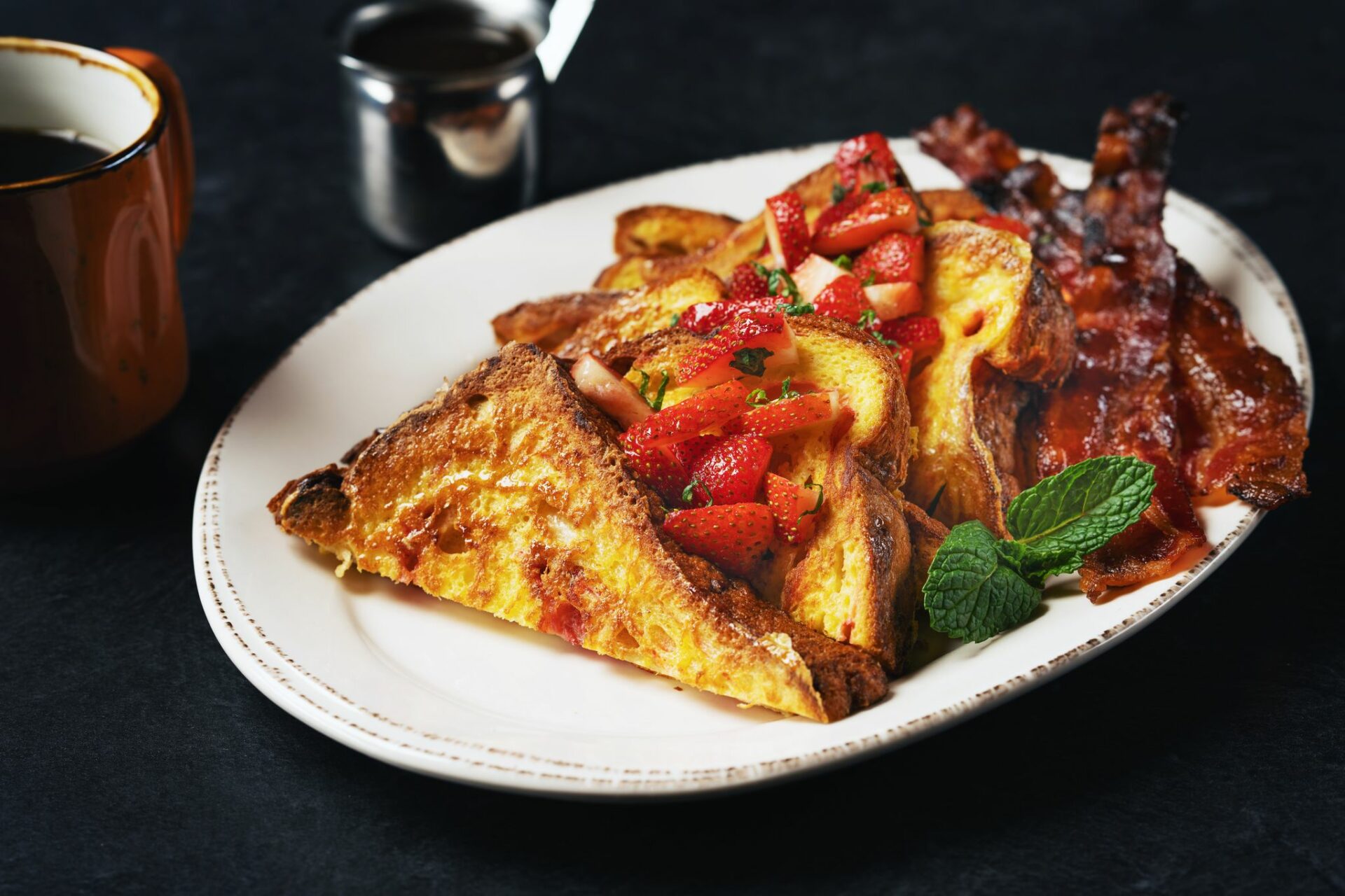 French Toast prepared on a plate