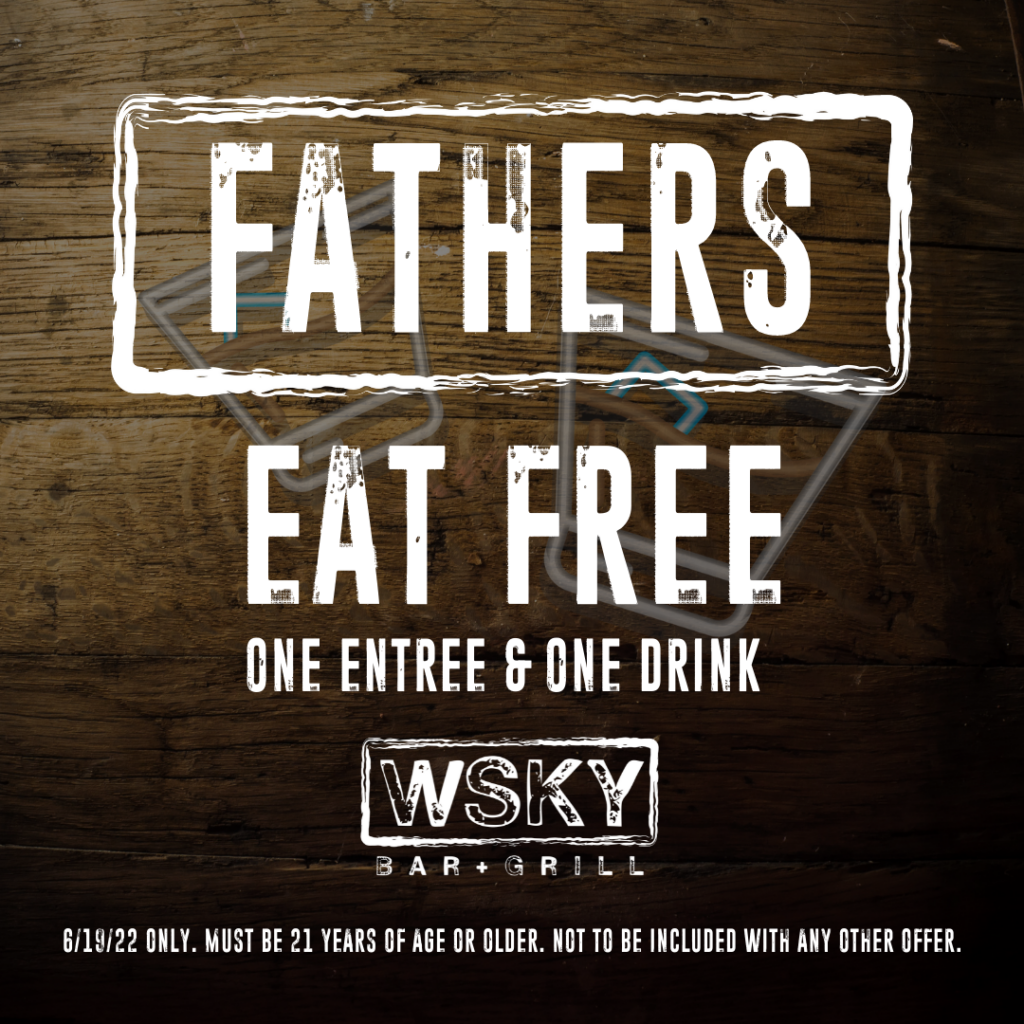 Fathers eat free on Father's Day